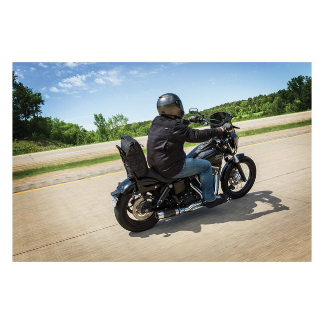 Kuryakyn Bolsa de viaje Momentum Deadbeat 23L para motocicleta con respaldo
