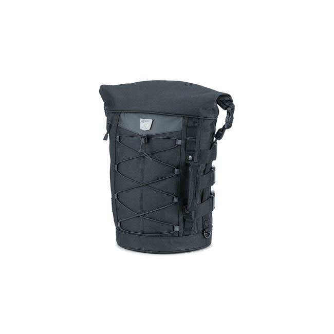 Kuryakyn Bolsa de viaje Momentum Deadbeat 23L para motocicleta con respaldo