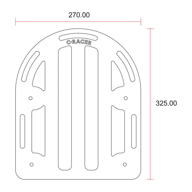 C-Racer Portaequipajes universal para motocicleta n.º 1