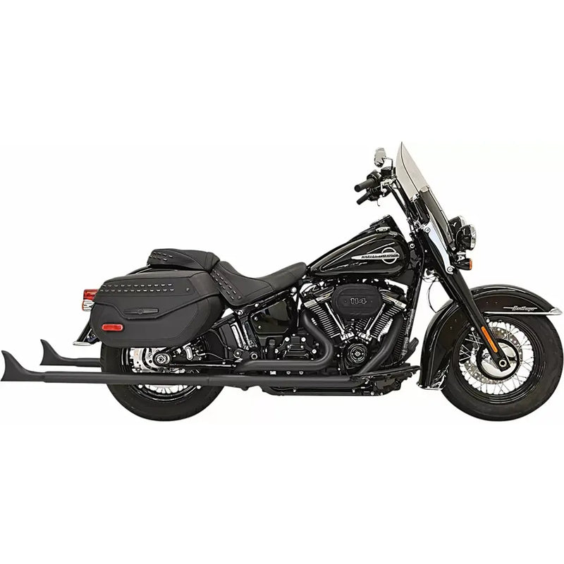 Sistema de escape Bassani Fishtail True Dual para Harley