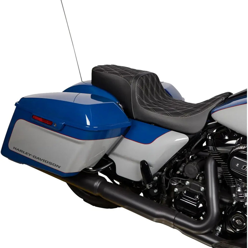 Drag Specialties Asiento Performance Predator para dos personas para Harley 