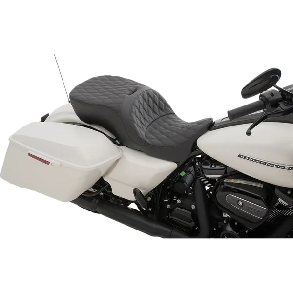 Drag Specialties Asiento delantero grande Touring para Harley 
