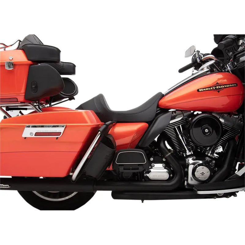 Drag Specialties Asiento solo delantero de perfil bajo EZ-ON para Harley 
