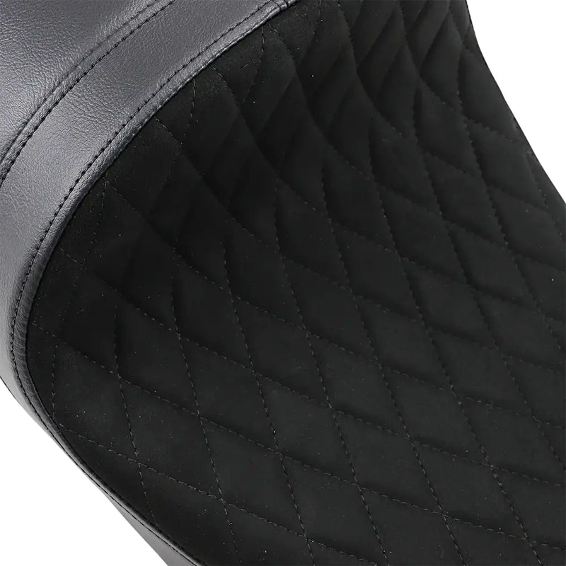 Drag Specialties Asiento solo delantero de perfil bajo EZ-ON para Harley 
