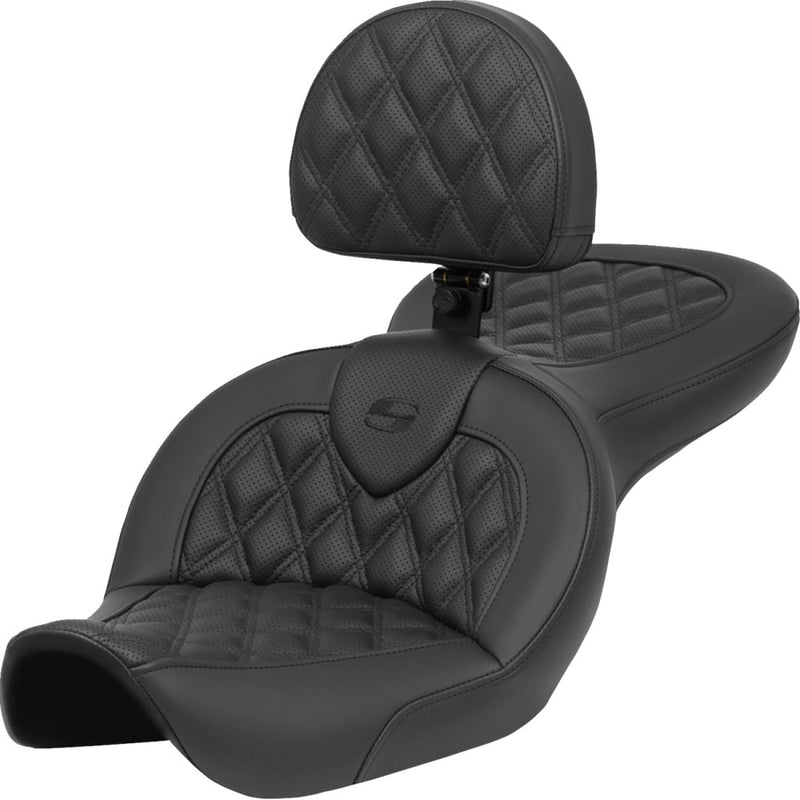 Saddlemen Asiento Roadsofa Lattice Stitch para Harley