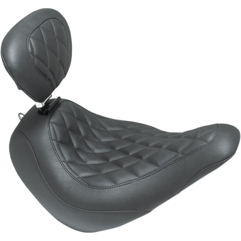 Mustang Asiento individual ancho Tripper para Harley