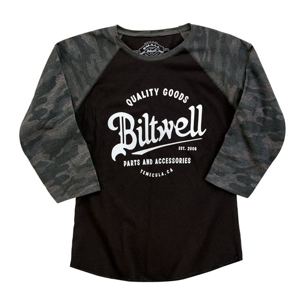 Biltwell Script Baseball Longsleeve Señoras