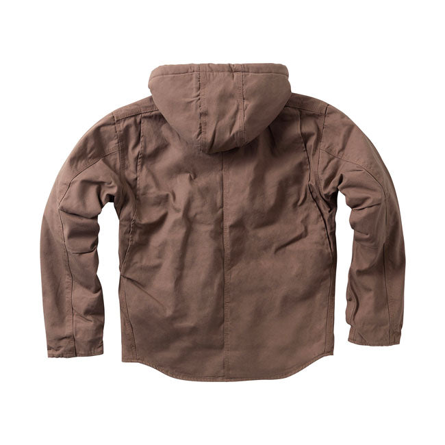 West Coast Choppers Chaqueta de trabajo de lona con forro de sherpa