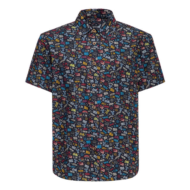 King Kerosin Camisa de manga corta estampada Rebellion