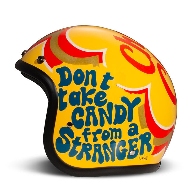 DMD Casco de Moto Retro Graphic Open