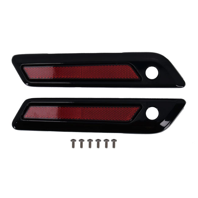 MCS Cubiertas para cierres de alforjas estilo OEM para Harley