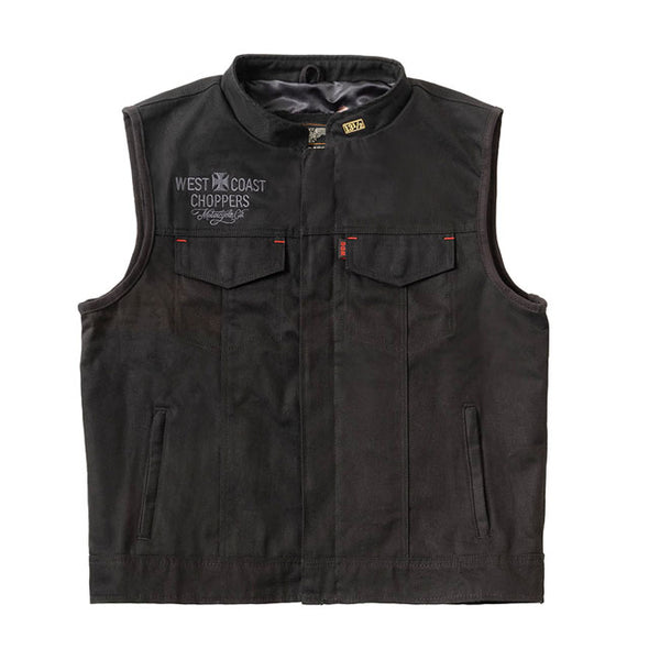 West Coast Choppers x 13 1/2 Chaleco de moto de lona Dominator