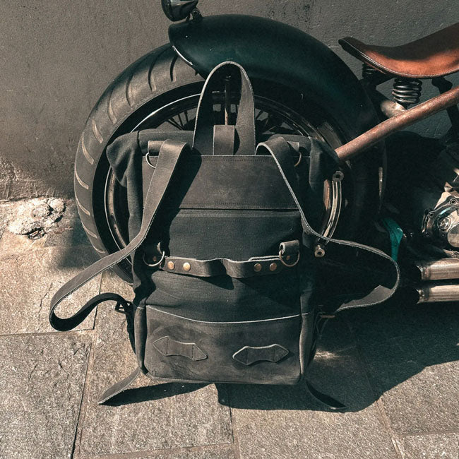 Holy Freedom Mochila para motocicleta Back to Black