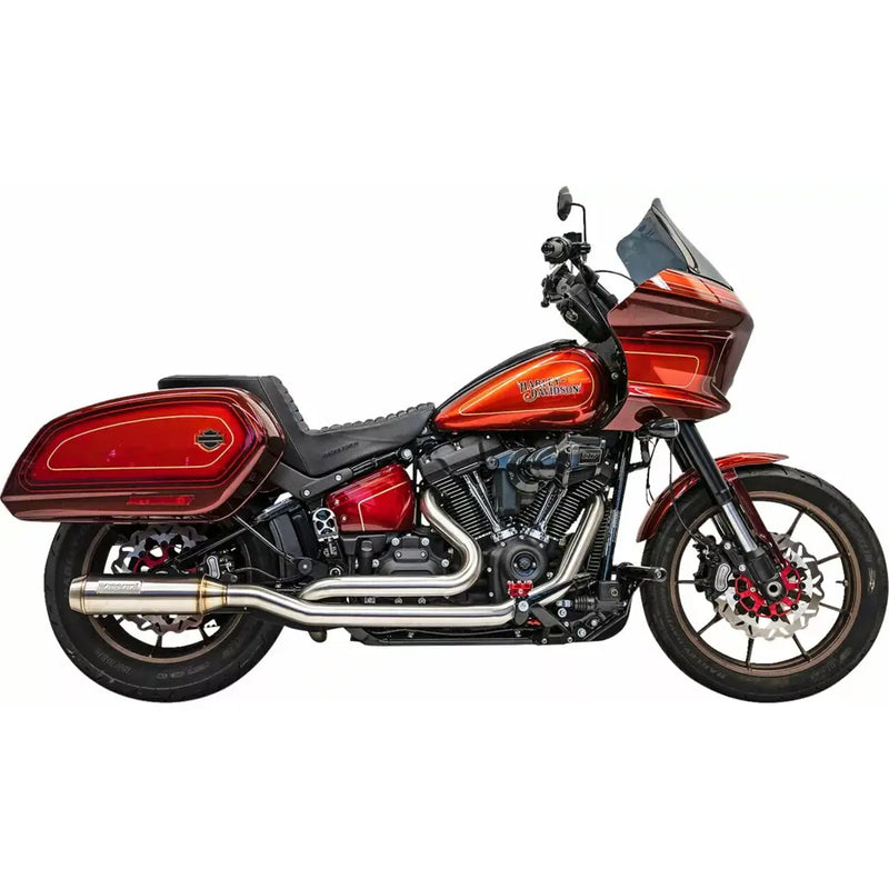 Sistema de escape Bassani True Dual Stainless Super Bike para Harley