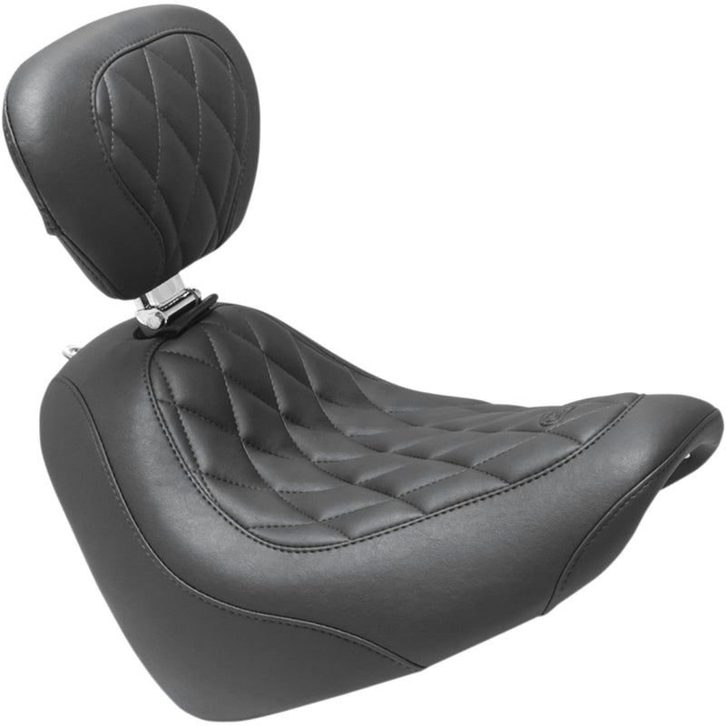 Mustang Asiento individual ancho Tripper para Harley