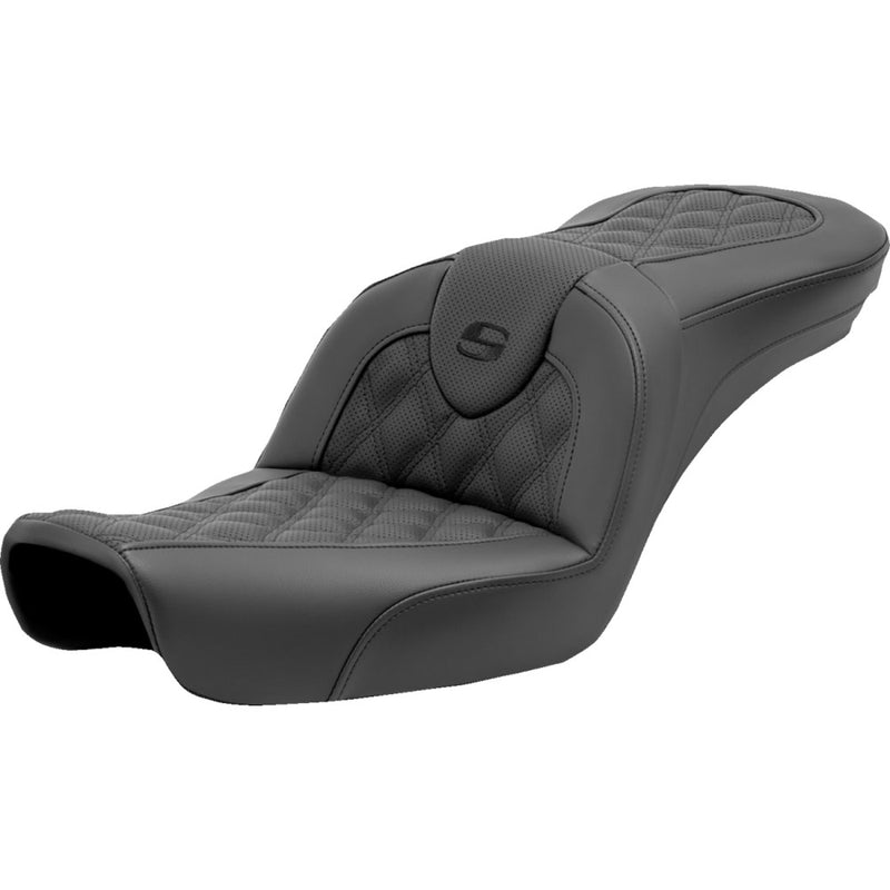 Saddlemen Asiento Roadsofa Lattice Stitch para Harley
