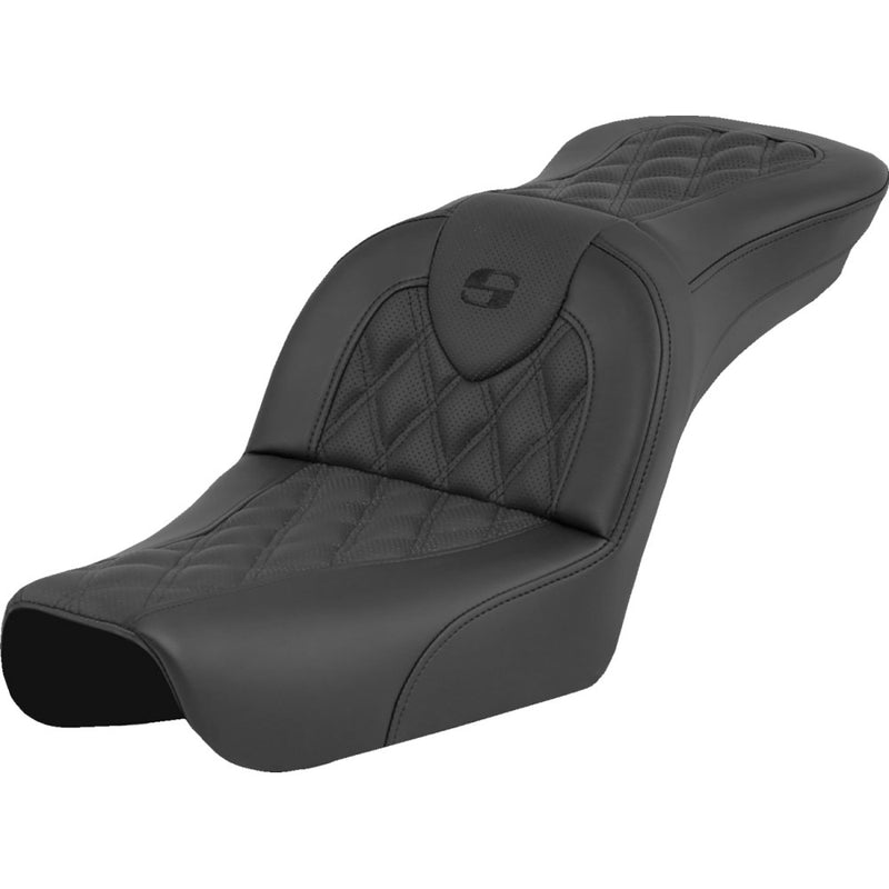Saddlemen Asiento Roadsofa Lattice Stitch para Harley