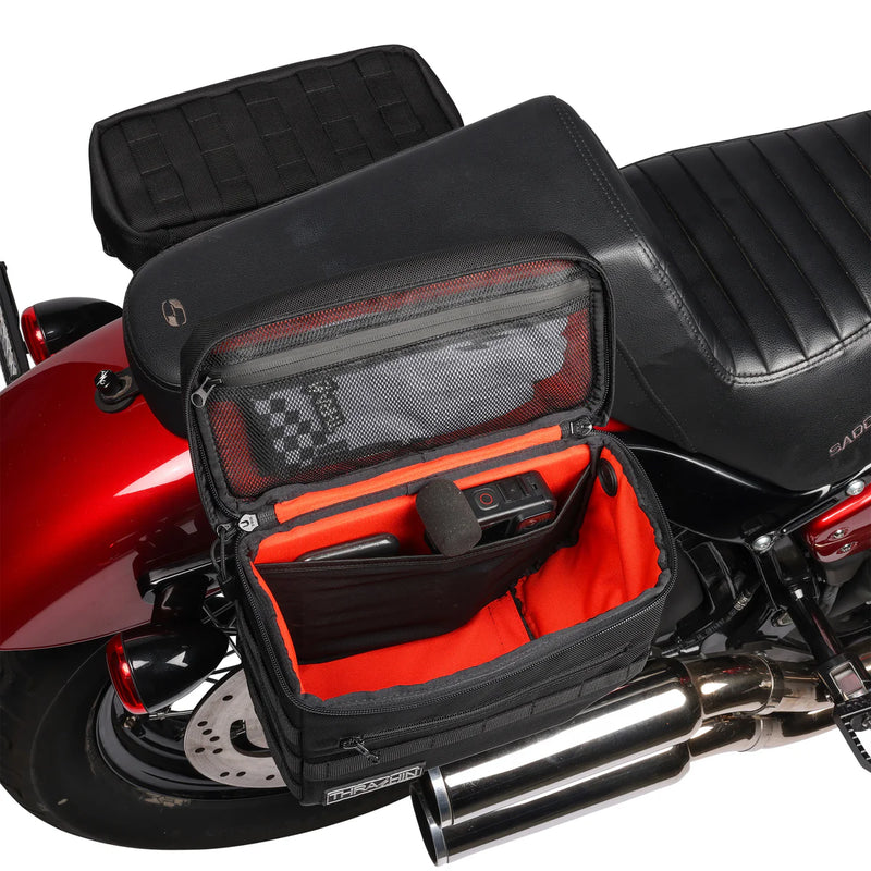 Thrashin Supply Essential Juego de alforjas para motocicleta de 10 litros