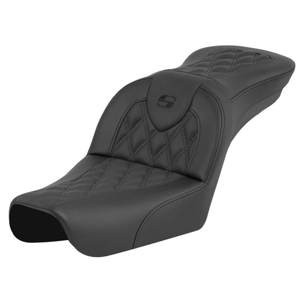 Saddlemen Asiento Roadsofa Lattice Stitch para Harley