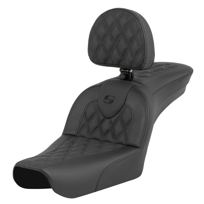 Saddlemen Asiento Roadsofa Lattice Stitch para Harley