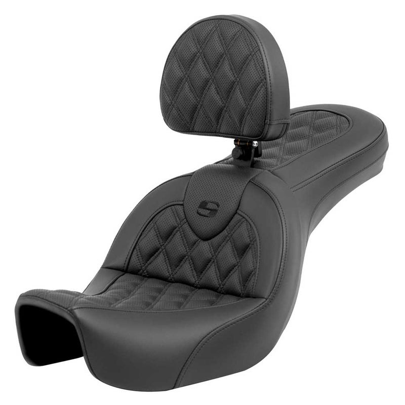 Saddlemen Asiento Roadsofa Lattice Stitch para Harley