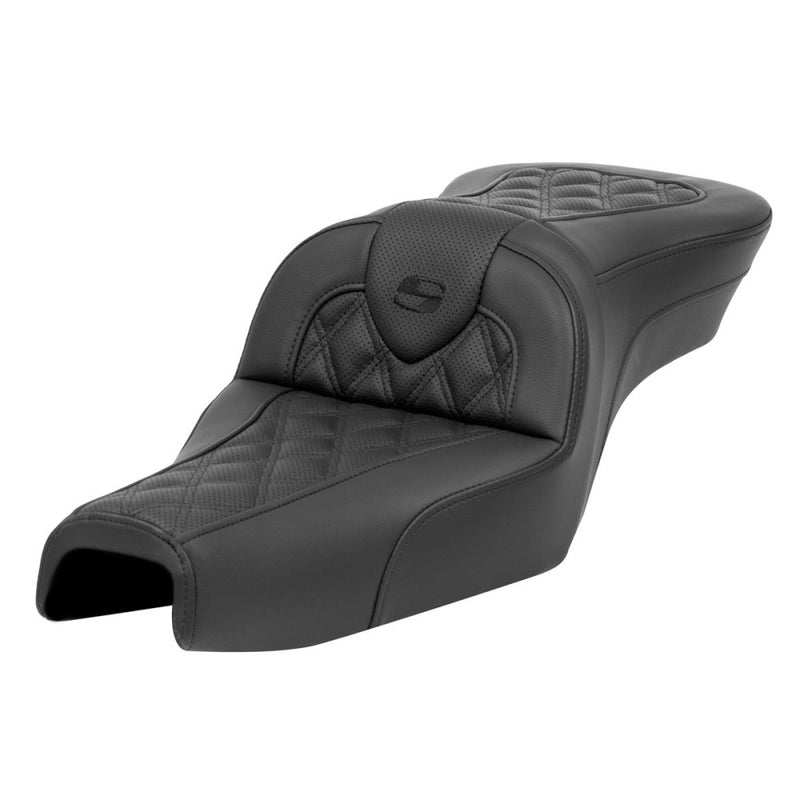 Saddlemen Asiento Roadsofa Lattice Stitch para Harley