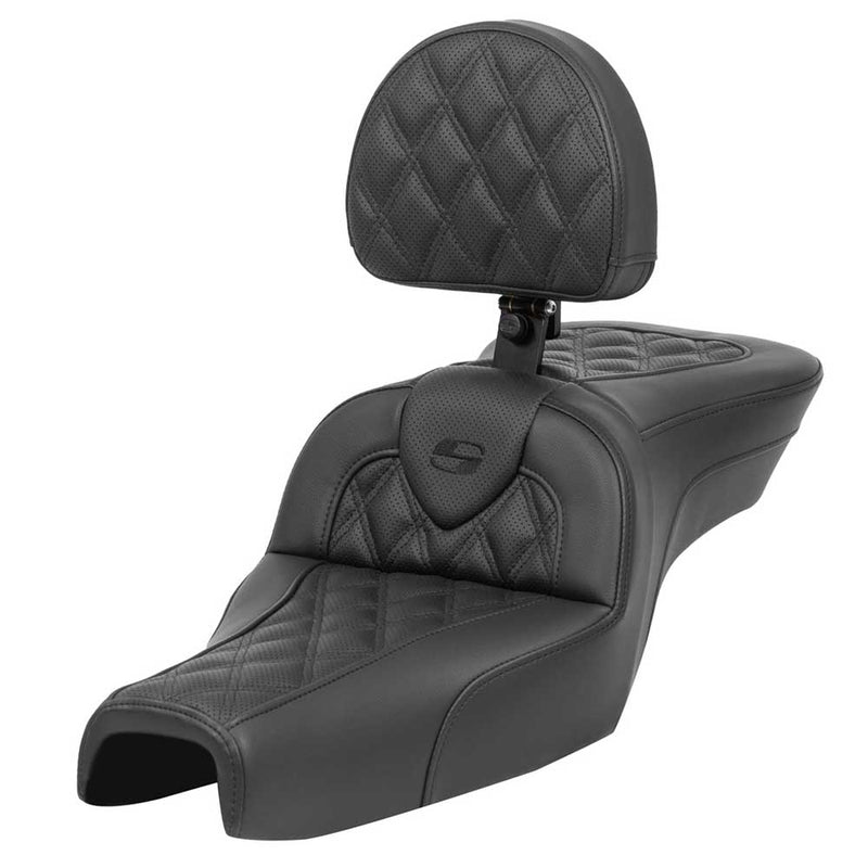 Saddlemen Asiento Roadsofa Lattice Stitch para Harley