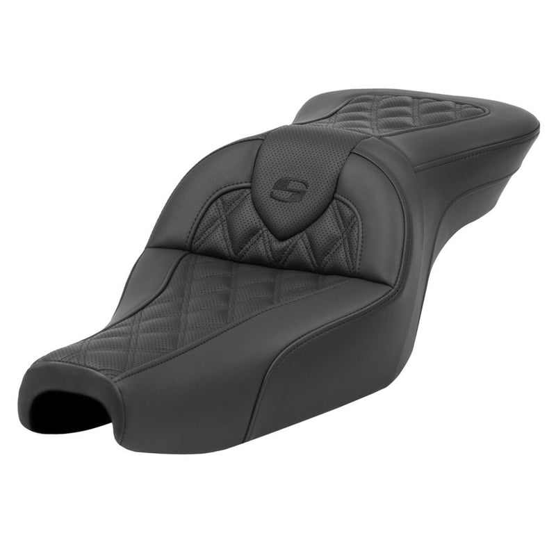 Saddlemen Asiento Roadsofa Lattice Stitch para Harley
