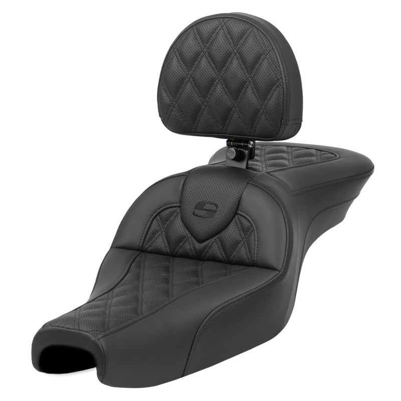 Saddlemen Asiento Roadsofa Lattice Stitch para Harley