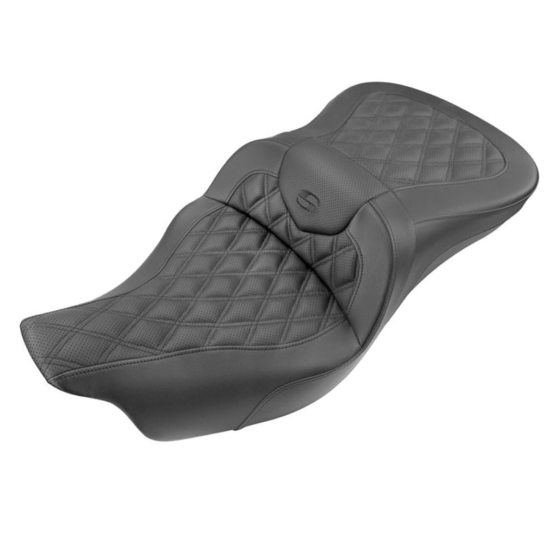 Saddlemen Asiento Roadsofa Lattice Stitch para Harley