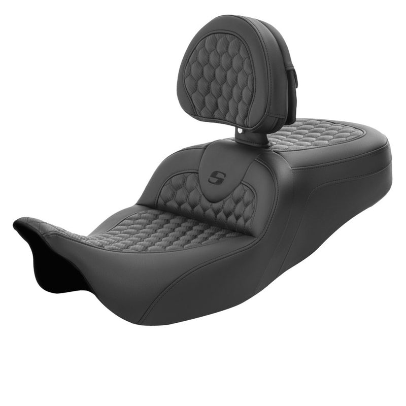 Saddlemen Roadsofa Asiento de nido de abeja para Harley