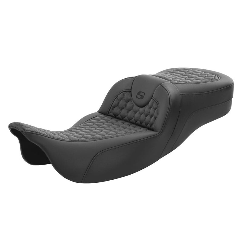 Saddlemen Roadsofa Extended Reach Asiento de nido de abeja para Harley