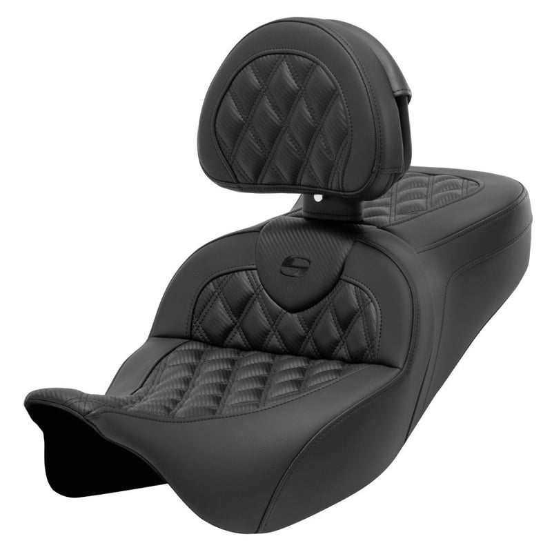 Saddlemen Asiento Roadsofa Lattice Stitch para Harley