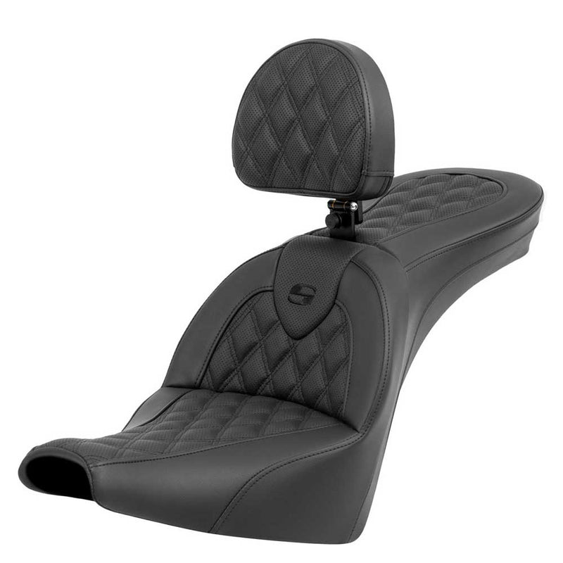 Saddlemen Asiento Roadsofa Lattice Stitch para Harley