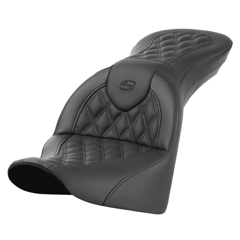 Saddlemen Asiento Roadsofa Lattice Stitch para Harley