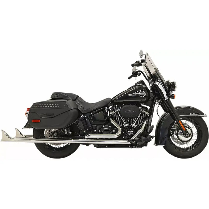 Sistema de escape Bassani Fishtail True Dual para Harley