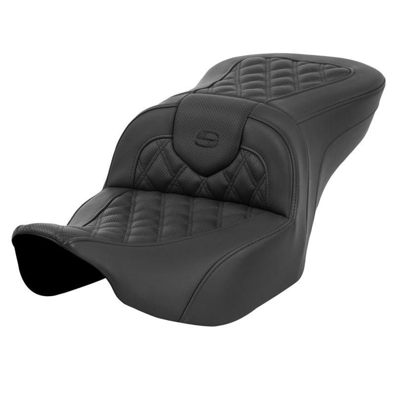 Saddlemen Asiento Roadsofa Lattice Stitch para Harley