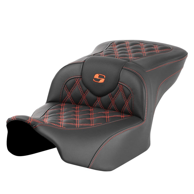 Saddlemen Asiento Roadsofa Lattice Stitch para Harley