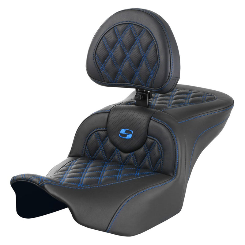 Saddlemen Asiento Roadsofa Lattice Stitch para Harley