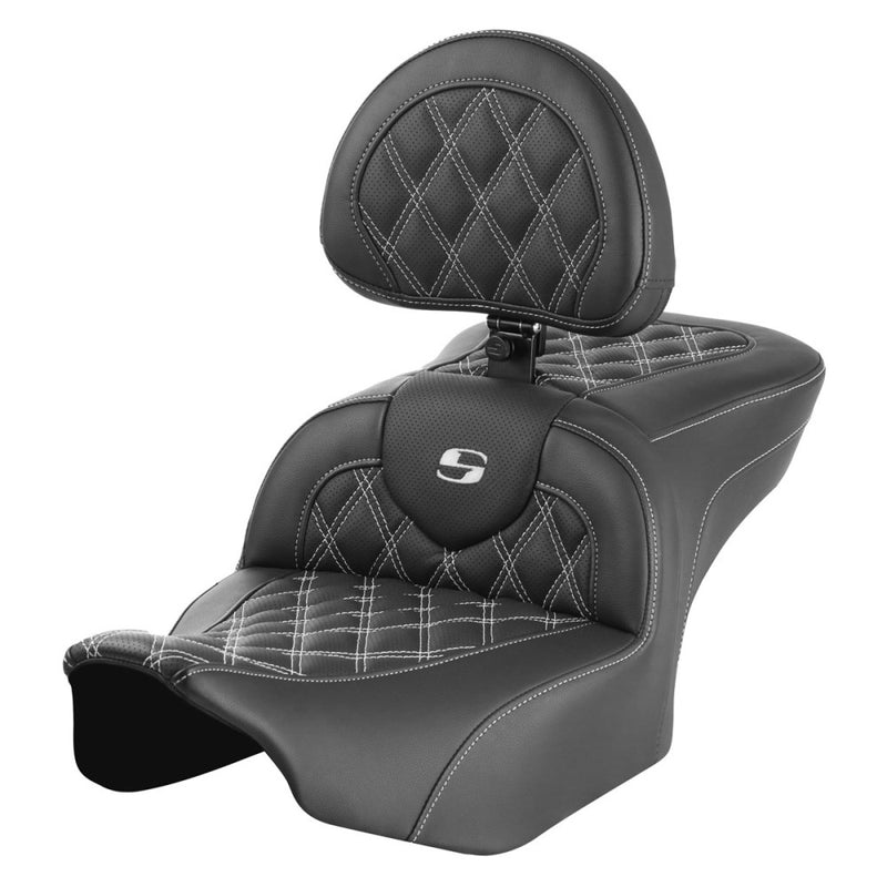 Saddlemen Asiento Roadsofa Lattice Stitch para Harley