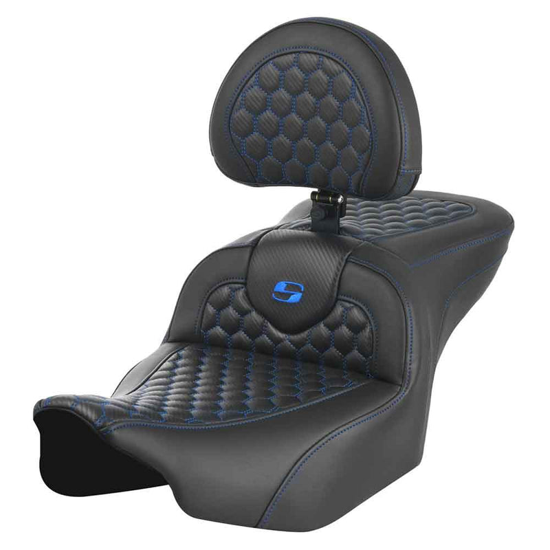 Saddlemen Roadsofa Asiento de nido de abeja para Harley