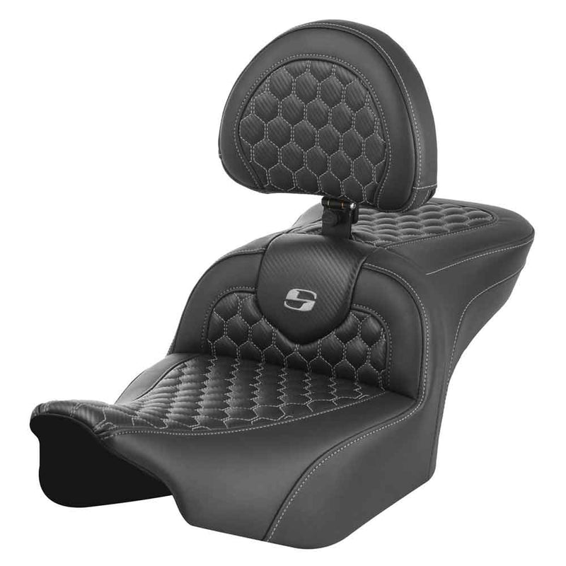 Saddlemen Roadsofa Asiento de nido de abeja para Harley