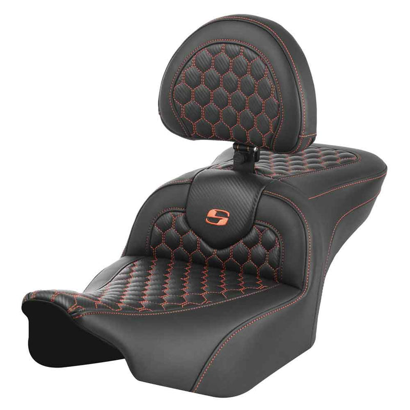 Saddlemen Roadsofa Asiento de nido de abeja para Harley