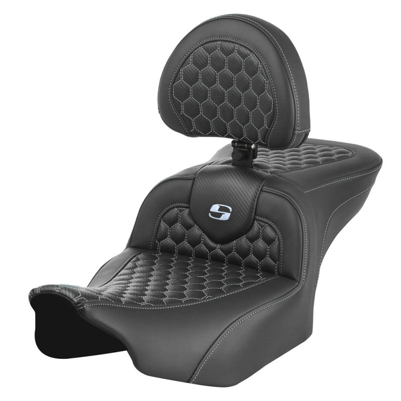 Saddlemen Roadsofa Asiento de nido de abeja para Harley