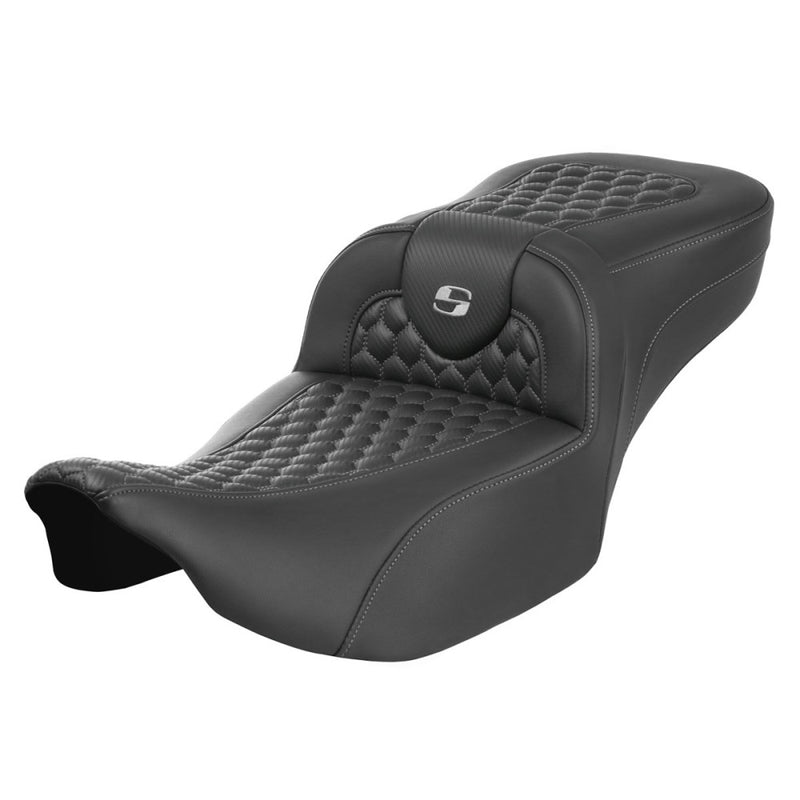 Saddlemen Roadsofa Extended Reach Asiento de nido de abeja para Harley