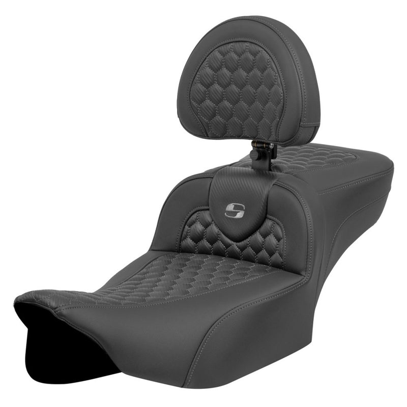 Saddlemen Roadsofa Extended Reach Asiento de nido de abeja para Harley