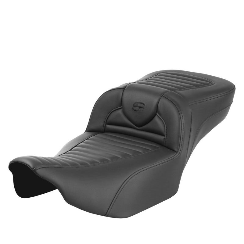 Saddlemen Asiento Roadsofa Extended Reach Tuck-n-Roll para Harley