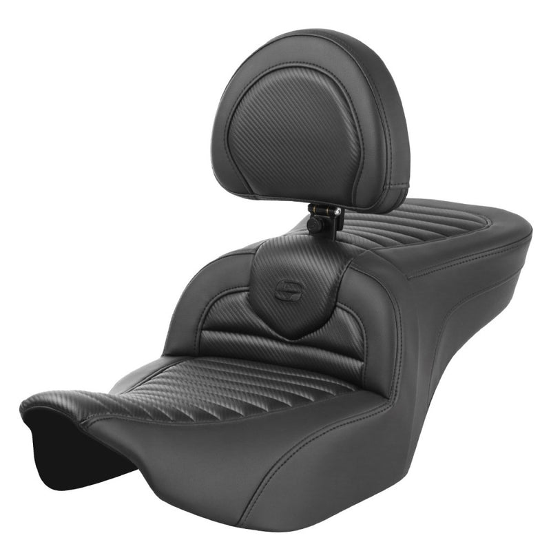 Saddlemen Asiento Roadsofa Tuck-n-Roll para Harley