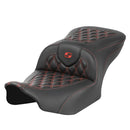 Saddlemen Asiento Roadsofa Lattice Stitch para Harley