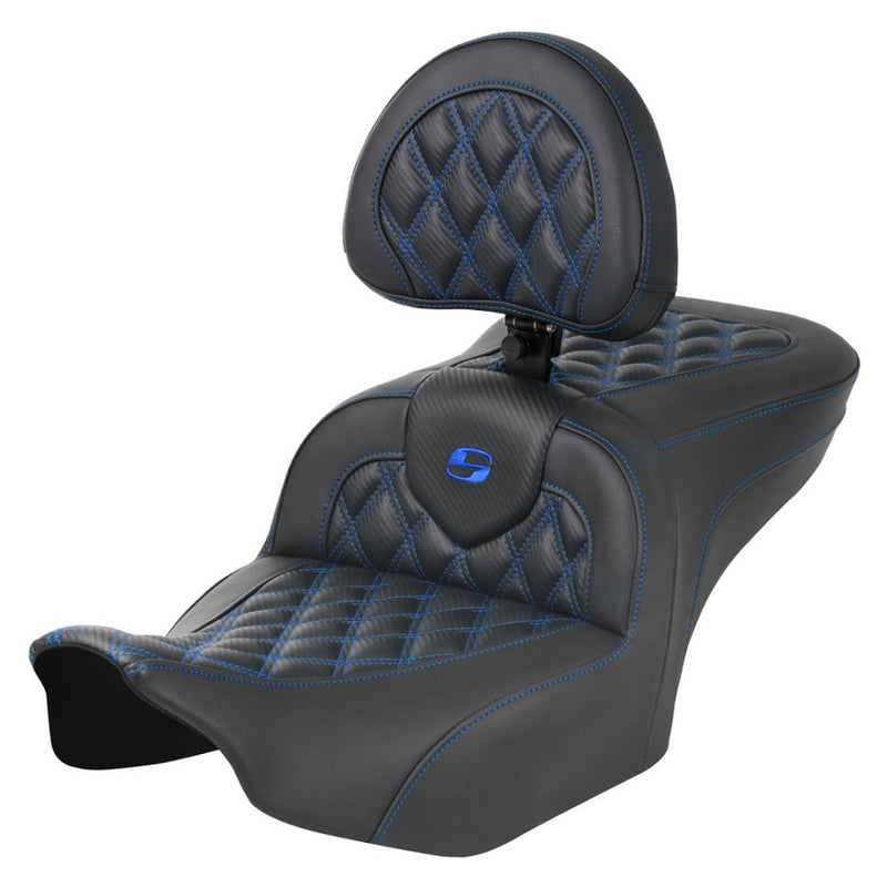 Saddlemen Asiento Roadsofa Lattice Stitch para Harley